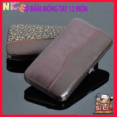 Bộ 12 Dụng Cụ Chăm Sóc Móng Tay Cao Cấp 