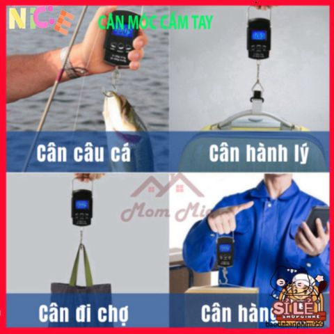 Cân Điện Tử Tiểu Ly Treo Mini 50kg - Cân Bằng Hành Lý và Câu Cá, Màn Hình LCD, Thiết Kế Nhỏ Gọn, Tiện Lợi Mang Theo