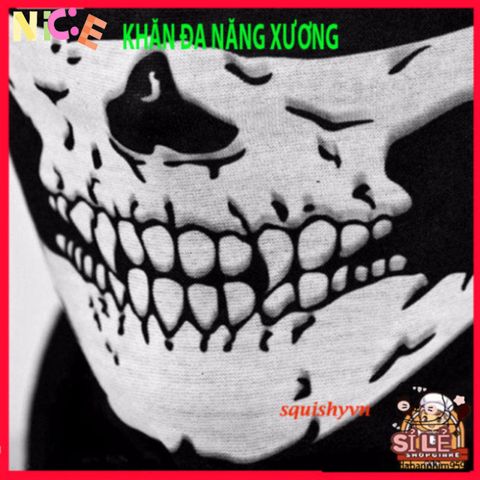 Khăn Phượt Đa Năng Chống Nắng & Chống Bụi - Thiết Kế Hoa Văn Xương Thời Trang Cho Người Yêu Thiên Nhiên và Xê Dịch