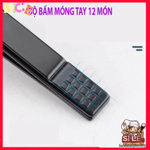 Bộ Dụng Cụ Làm Đẹp 12 Món - Bộ Cắt Móng Tay Cao Cấp Bằng Thép Sang Trọng Trong Hộp Da Thời Trang