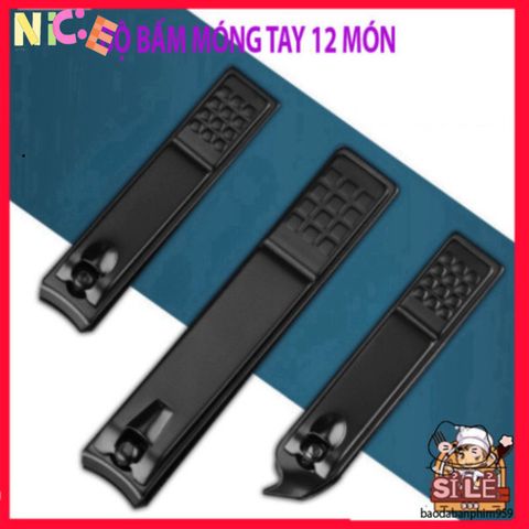 Bộ Dụng Cụ Làm Đẹp 12 Món - Bộ Cắt Móng Tay Cao Cấp Bằng Thép Sang Trọng Trong Hộp Da Thời Trang
