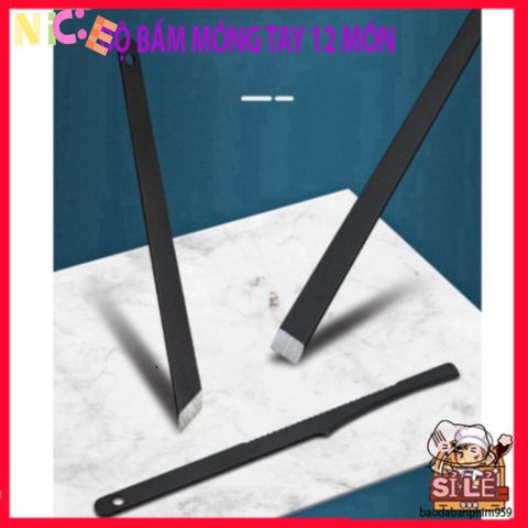 Bộ Dụng Cụ Làm Đẹp 12 Món - Bộ Cắt Móng Tay Cao Cấp Bằng Thép Sang Trọng Trong Hộp Da Thời Trang