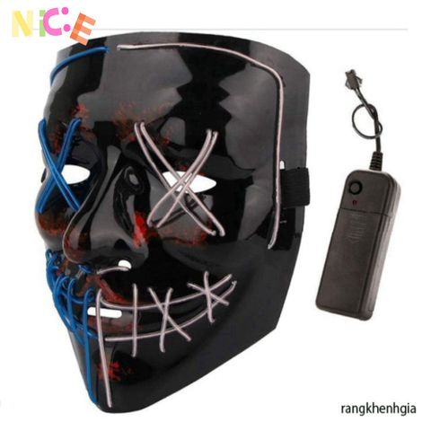 Mặt Nạ LED Hacker Phát Sáng Độc Đáo - Phụ Kiện Hóa Trang Đầy Sáng Tạo Cho Tiệc Halloween và Lễ Hội