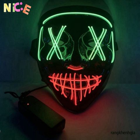 Mặt Nạ LED Hacker Phát Sáng Độc Đáo - Phụ Kiện Hóa Trang Đầy Sáng Tạo Cho Tiệc Halloween và Lễ Hội