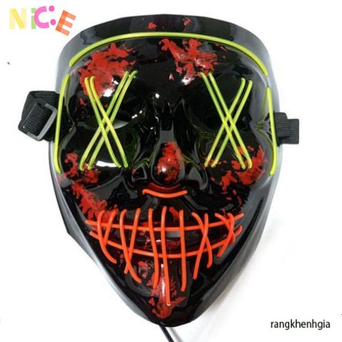 Mặt Nạ LED Hacker Phát Sáng Độc Đáo - Phụ Kiện Hóa Trang Đầy Sáng Tạo Cho Tiệc Halloween và Lễ Hội
