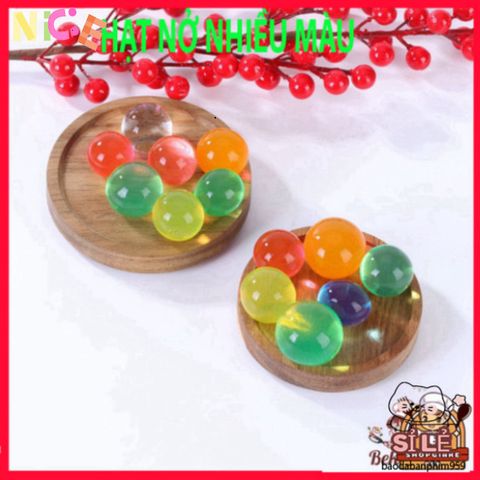 Gói 3 Viên Hạt Nở Khổng Lồ - Tinh Thể 6-8mm Chưa Nở, Nở Cao Đến 5cm - Đồ Chơi Sáng Tạo Cho Trẻ Em, Trang Trí Nhà Cửa Thú Vị