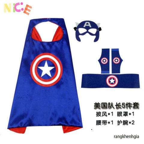 Áo Choàng Hai Lớp Ultraman Halloween Cho Trẻ Em - Trang Phục Siêu Anh Hùng Vui Nhộn, Quà Tặng Thú Vị Dành Cho Bé