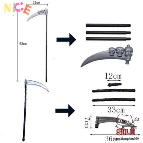 Bộ Trang Phục Thần Chết Grim Reaper Halloween - Áo Choàng Đen Bí Ẩn, Găng Tay và Mặt Nạ Cosplay cho Tiệc Ma Quái