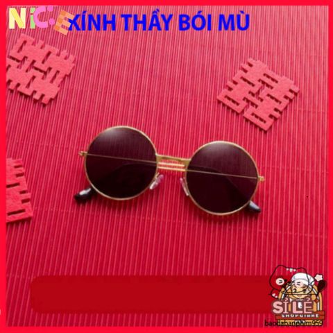 Kính Mắt Đen Thế Hệ D182 - Kính Thời Trang Phong Cách Nobita Tròn, Phụ Kiện Năng Động Cho Nam Nữ