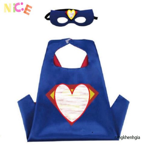 Bộ Áo Choàng Siêu Anh Hùng Avengers - Mặt Nạ Hóa Trang Captain America, Spider-Man, Iron Man, Batman cho Trẻ Em 3-10 Tuổi