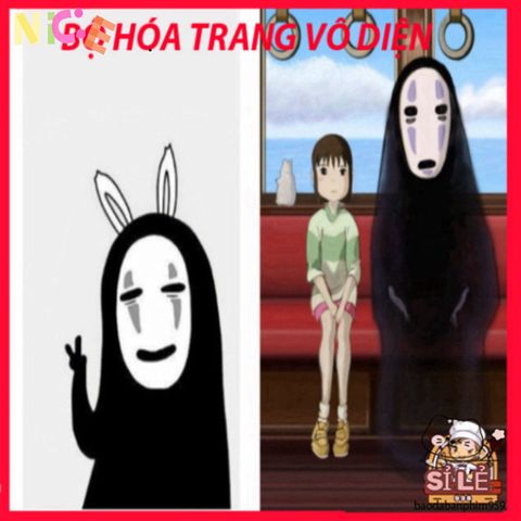 Bộ trang phục Cosplay Vô Diện Spirited Away - Halloween, Chất liệu Cao Cấp, Thời Trang Độc Đáo cho Fan Anime