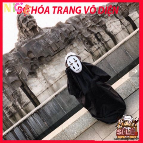 Bộ trang phục Cosplay Vô Diện Spirited Away - Halloween, Chất liệu Cao Cấp, Thời Trang Độc Đáo cho Fan Anime