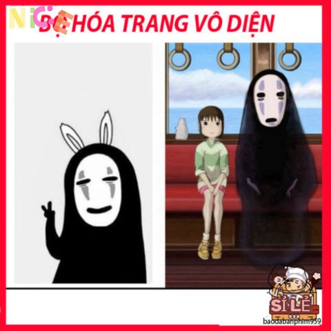 Bộ Trang Phục Cosplay Vô Diện Spirited Away - Hoá Trang Halloween Độc Đáo, Chất Liệu Cao Cấp, Nhiều Kích Cỡ