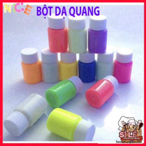 Bột Dạ Quang Siêu Sáng 20g - Trang Trí Nghệ Thuật Tỏa Sáng Trong Đêm, Phụ Kiện DIY Hấp Dẫn Cho Halloween và Sự Kiện Đặc Biệt