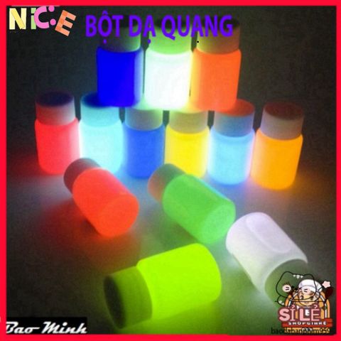 Bột Dạ Quang Siêu Sáng 20g - Trang Trí Nghệ Thuật Tỏa Sáng Trong Đêm, Phụ Kiện DIY Hấp Dẫn Cho Halloween và Sự Kiện Đặc Biệt