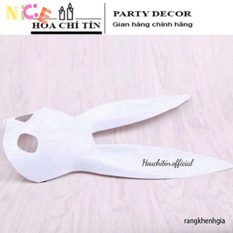 Mặt Nạ Thỏ Bunny Tai Dài - Phụ Kiện Halloween Độc Đáo Cho Tiệc Tùng, Trang Trí Lễ Hội Thú Vị, Mặc Hoá Trang
