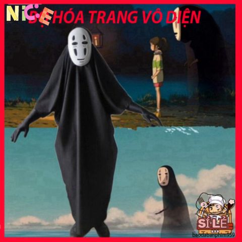 Bộ Cosplay Ma Vô Diện Spirited Away - Trang Phục Hóa Trang Cho Trẻ Em Và Người Lớn - Quà Tặng Độc Đáo Cho Fan Anime