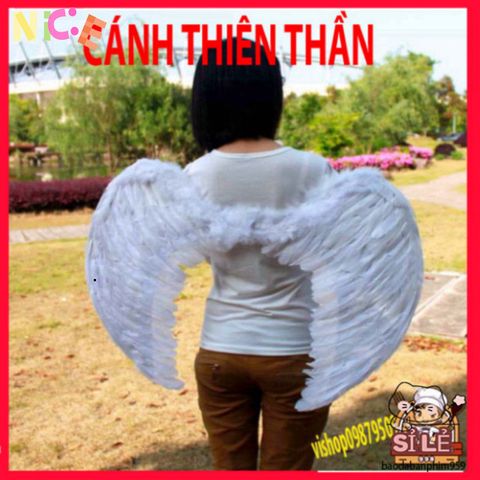 Cánh Lông Vũ COSPLAY Halloween - Phụ Kiện Hóa Trang Độc Đáo Cho Trẻ Em và Người Lớn - Màu Trắng, Đen, Đỏ