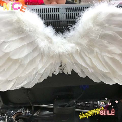Cánh Lông Vũ COSPLAY Halloween - Phụ Kiện Hóa Trang Độc Đáo Cho Trẻ Em và Người Lớn - Màu Trắng, Đen, Đỏ