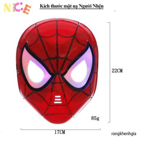 Bộ đồ hóa trang Spider-Man hoàn chỉnh - Áo choàng, mặt nạ LED, găng tay và đồ chơi siêu anh hùng cho trẻ em - Quà tặng sáng tạo thú vị