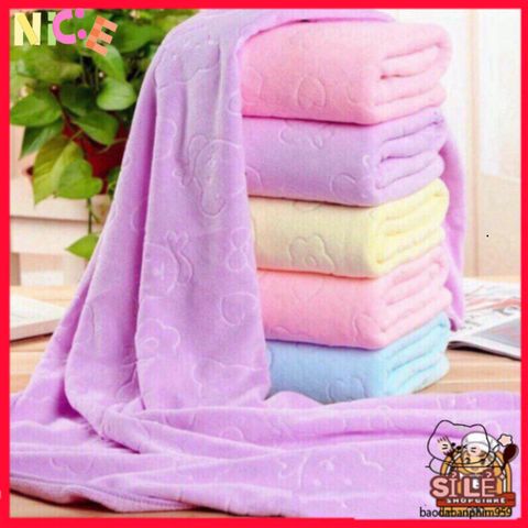 Khăn Tắm Xuất Nhật Bản Siêu Mềm Microfiber 140x70cm - Kháng Khuẩn, Nhanh Khô, Tiện Lợi Cho Gia Đình và Du Lịch