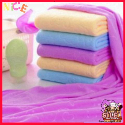 Khăn Tắm Xuất Nhật Bản Siêu Mềm Microfiber 140x70cm - Kháng Khuẩn, Nhanh Khô, Tiện Lợi Cho Gia Đình và Du Lịch