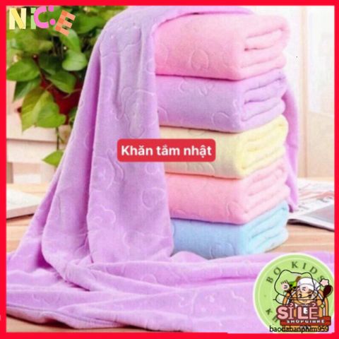 Khăn Tắm Xuất Nhật Bản Siêu Mềm Microfiber 140x70cm - Kháng Khuẩn, Nhanh Khô, Tiện Lợi Cho Gia Đình và Du Lịch