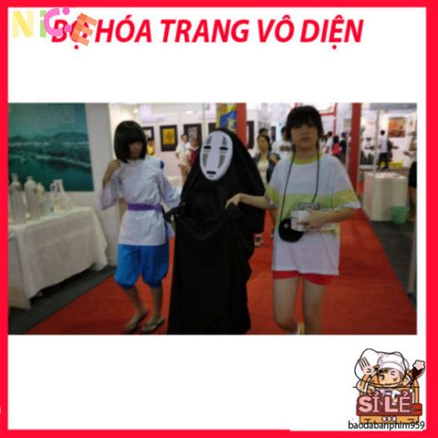 Set Trang Phục Vô Diện Cosplay Anime Nhật Bản - Áo Khoác Kèm Mặt Nạ & Phụ Kiện Độc Đáo cho Fan Thích Hóa Trang