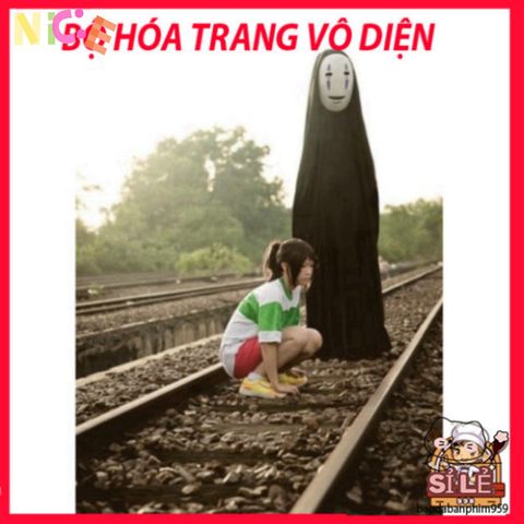 Set Trang Phục Vô Diện Cosplay Anime Nhật Bản - Áo Khoác Kèm Mặt Nạ & Phụ Kiện Độc Đáo cho Fan Thích Hóa Trang