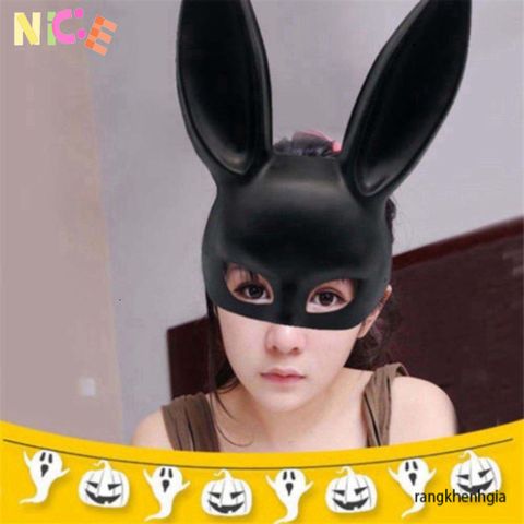 Mặt Nạ Tai Thỏ Bunny Dễ Thương - Phụ Kiện Hóa Trang Halloween và Tiệc Sinh Nhật, Tạo Điểm Nhấn Độc Đáo Cho Trang Phục