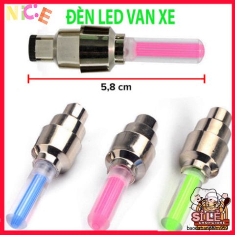 Bộ 2 Đèn Neon LED Gắn Van Xe Đạp - Đèn Chiếu Sáng Thông Minh An Toàn Cho Xe Máy & Ô Tô - Phụ Kiện Thể Thao Cá Tính