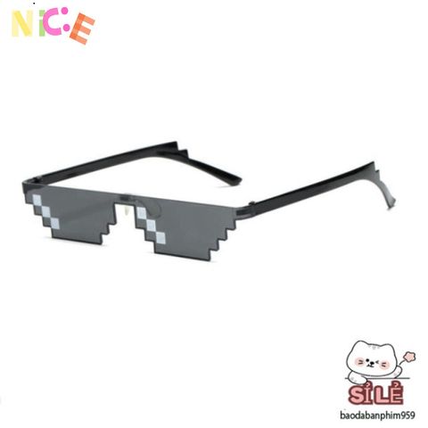 Kính Mát Thug Life Unisex - Phụ Kiện Thời Trang Pixel Hóa Độc Đáo Cho Nam Nữ, Tuyệt Vời Cho Tiệc Tùng và Sự Kiện
