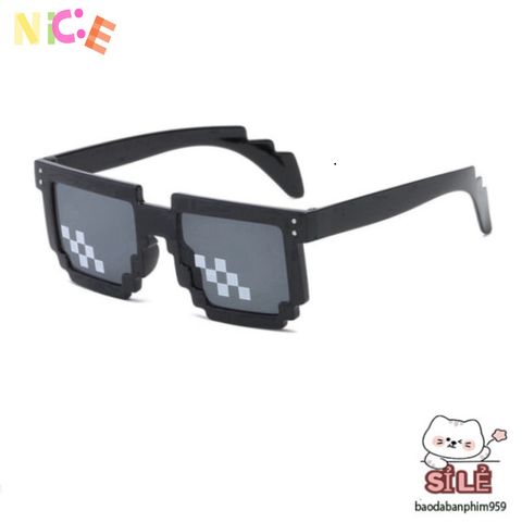 Kính Mát Thug Life Unisex - Phụ Kiện Thời Trang Pixel Hóa Độc Đáo Cho Nam Nữ, Tuyệt Vời Cho Tiệc Tùng và Sự Kiện