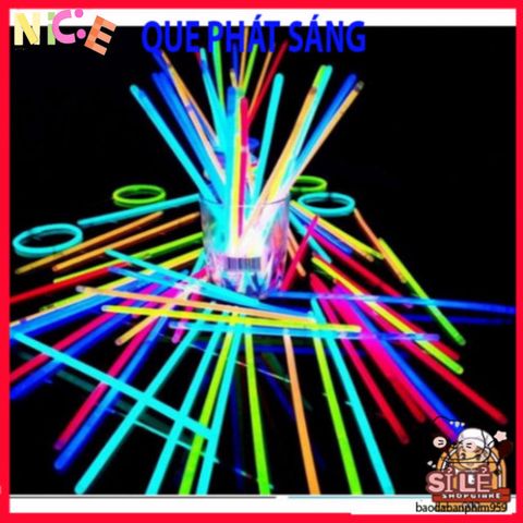 Hộp 100 Que Phát Sáng Ban Đêm - Que Dạ Quang Trang Trí Tiệc Tùng và Sự Kiện Âm Nhạc - Món Quà Thú Vị Cho Tất Cả Mọi Người