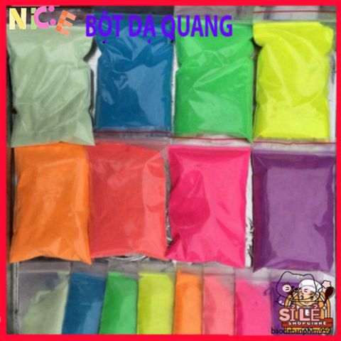 Bột Dạ Quang 50g - Nguyên Liệu Trang Trí Phát Sáng Độc Đáo, Sáng Như Sao Đêm, Dễ Sử Dụng Cho Slime và Sự Kiện