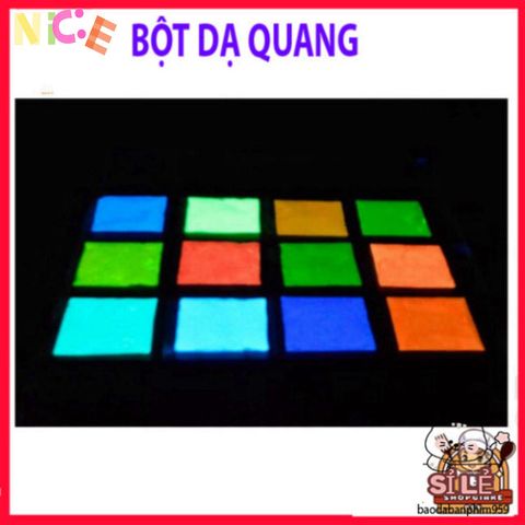 Bột Dạ Quang 50g - Nguyên Liệu Trang Trí Phát Sáng Độc Đáo, Sáng Như Sao Đêm, Dễ Sử Dụng Cho Slime và Sự Kiện