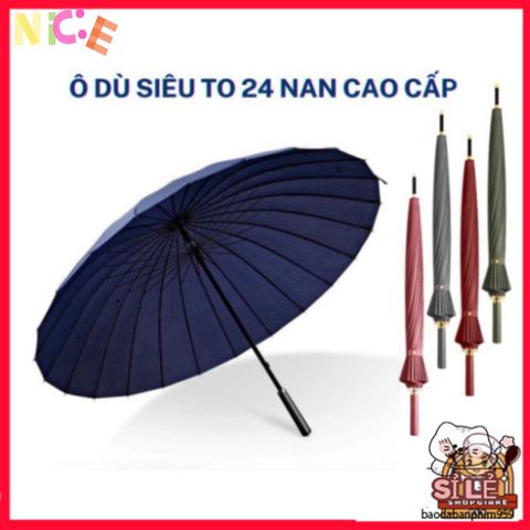 Ô Dù 24 Nan Cao Cấp Siêu Nhẹ - Thiết Kế Chống UV và Chống Mưa, Khung Thép Chống Gỉ, Dễ Dàng Mang Theo, Phụ Kiện Thời Trang Hàng Đầu