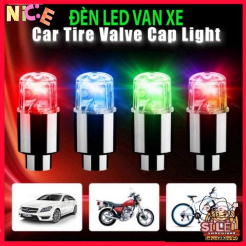 Đèn LED Chống Nước Gắn Van Bánh Xe - Ánh Sáng Trang Trí An Toàn Cho Xe Đạp, Xe Máy, Ô Tô - Phụ Kiện Lốp Xe Tối Ưu