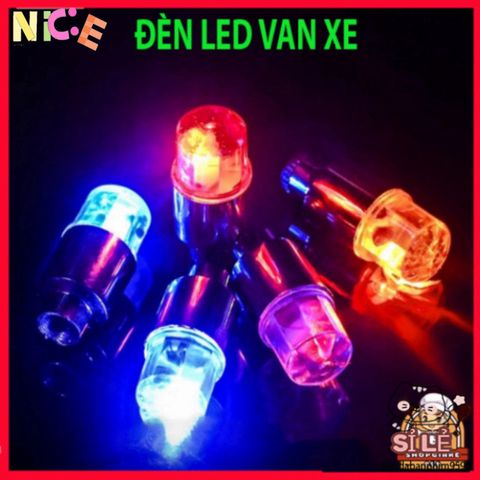 Đèn LED Chống Nước Gắn Van Bánh Xe - Ánh Sáng Trang Trí An Toàn Cho Xe Đạp, Xe Máy, Ô Tô - Phụ Kiện Lốp Xe Tối Ưu