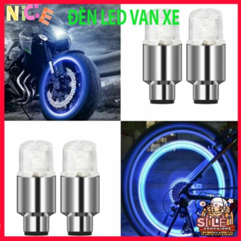 Đèn LED Chống Nước Gắn Van Bánh Xe - Ánh Sáng Trang Trí An Toàn Cho Xe Đạp, Xe Máy, Ô Tô - Phụ Kiện Lốp Xe Tối Ưu