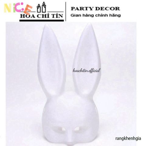 Mặt Nạ Thỏ Bunny Dài Tai - Khẩu Trang An Toàn Cho Tiệc Hóa Trang & Sự Kiện Halloween 2024 - Phong Cách Vui Nhộn