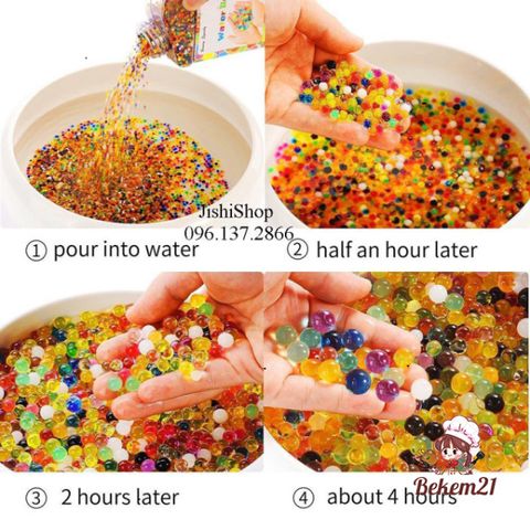 Hạt Nở Đa Màu Bekem21 - Gói 5000 Viên Trang Trí Không Gian & Tạo Slime Thú Vị - Giải Pháp Sáng Tạo Độc Đáo