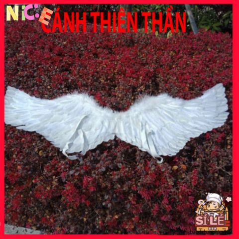 Cánh Cosplay Lông Vũ Mềm Mại - Đen/Trắng/Đỏ, Phụ Kiện Hóa Trang Cho Lễ Hội và Tiệc Tùng, Thích Hợp Mọi Lứa Tuổi