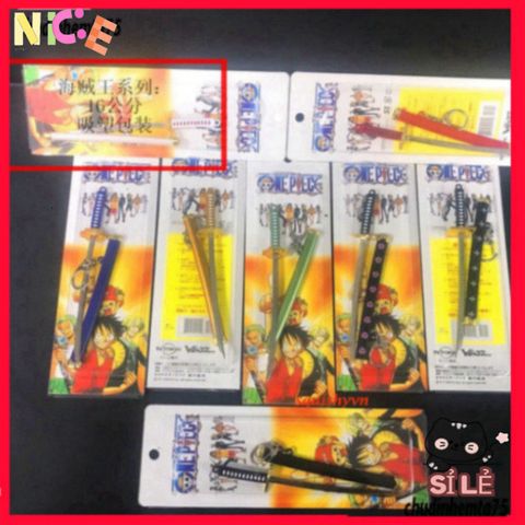 Móc Khóa Kim Loại Zoro One Piece - Thiết Kế Kiếm Katana Titan Không Gỉ, Quà Tặng Độc Đáo Cho Fan Anime Nhật Bản