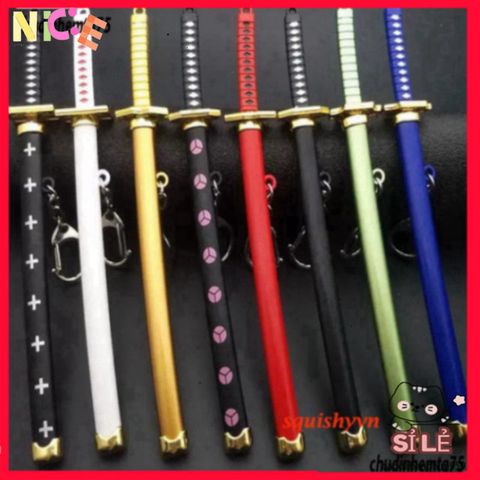 Móc Khóa Kim Loại Zoro One Piece - Thiết Kế Kiếm Katana Titan Không Gỉ, Quà Tặng Độc Đáo Cho Fan Anime Nhật Bản