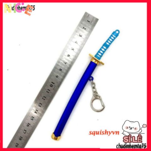 Móc Khóa Kim Loại Zoro One Piece - Thiết Kế Kiếm Katana Titan Không Gỉ, Quà Tặng Độc Đáo Cho Fan Anime Nhật Bản