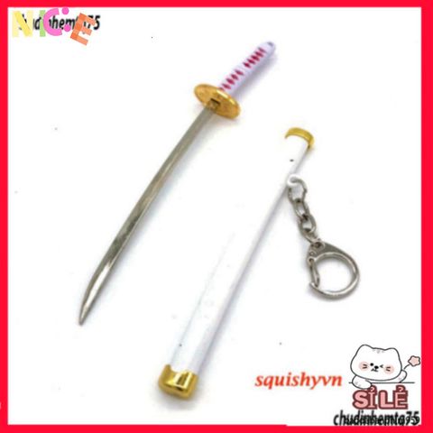 Móc Khóa Kim Loại Zoro One Piece - Thiết Kế Kiếm Katana Titan Không Gỉ, Quà Tặng Độc Đáo Cho Fan Anime Nhật Bản