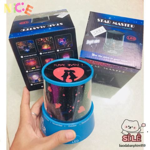 Đèn Chiếu Sao Ấm Áp - Đèn Ngủ LED Tạo Không Gian Lãng Mạn Với Hình Ảnh Vũ Trụ Cho Phòng Ngủ Thiên Thần
