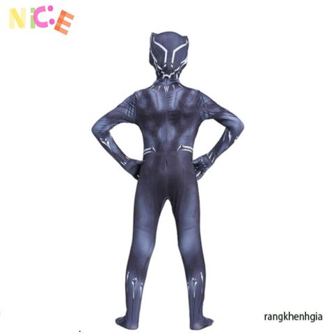 Bộ Trang Phục Cosplay Black Panther cho Nam và Trẻ Em - Siêu Anh Hùng Nội Chiến Captain America, Hóa Trang Halloween, Tiệc Chủ Đề