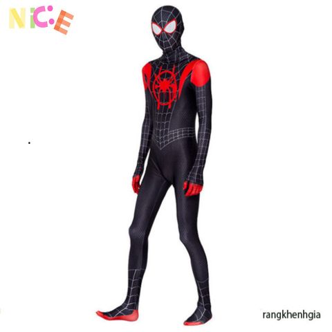 Bộ Hóa Trang Người Nhện Bodysuit - Trang Phục Cosplay Siêu Nhân Dành Cho Trẻ Em Và Người Lớn, Vải Lụa Mềm Mại, Nhiều Kích Thước